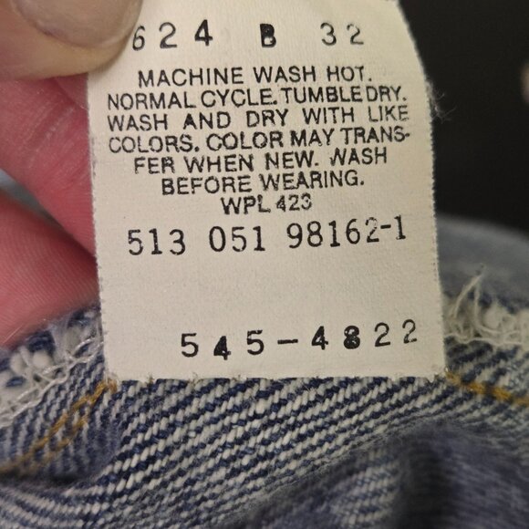 Levis 545 Vintage Men's Relaxed Fit Jeans W40 L32 Stained 90s - Picture 4 of 16